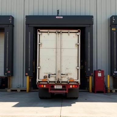 Truck at loading dock